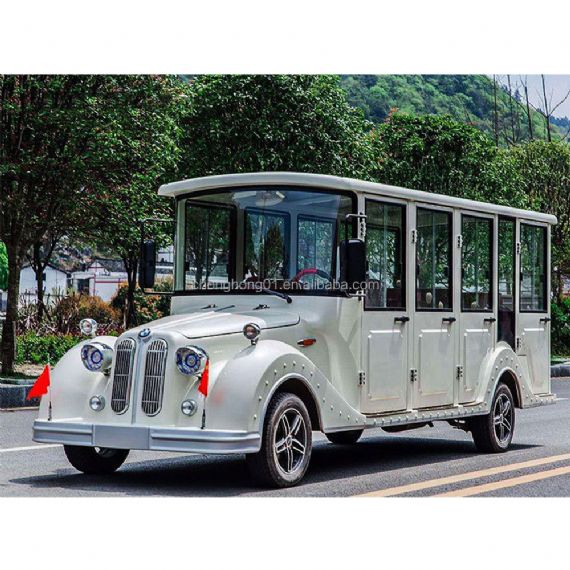 Antique New Energy Tourist Sightseeing Car Tour Bus Vintage Electric Four-wheel Classic Car - CH00099